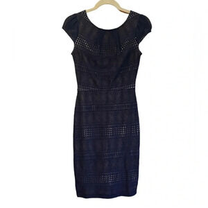 MYSTIC LOS ANGELES LACE OVERLAY CAP SLEEVE DRESS